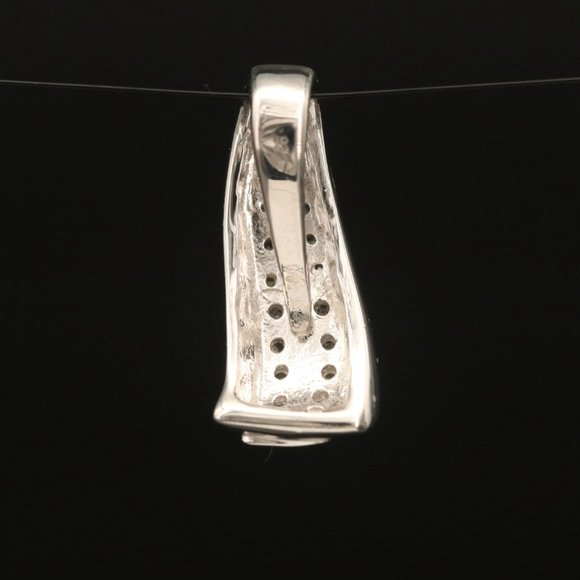 Sterling Zircon Pendant - Picture 3 of 4